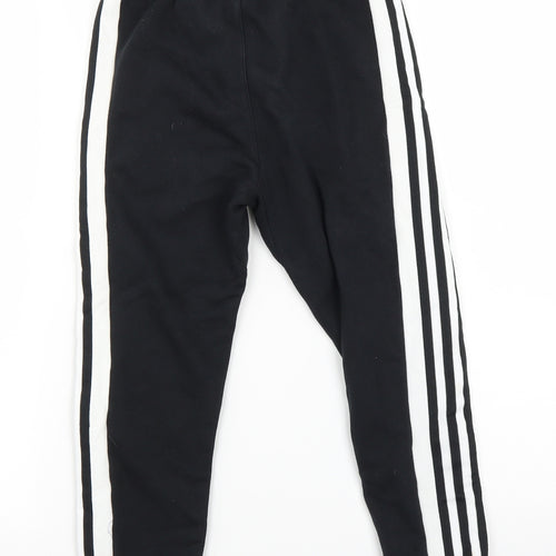 adidas Boys Black   Sweatpants Trousers Size 7-8 Years