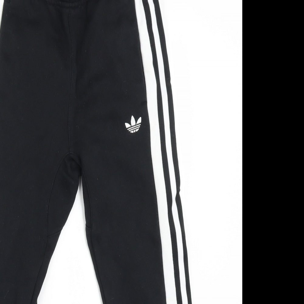 adidas Boys Black   Sweatpants Trousers Size 7-8 Years