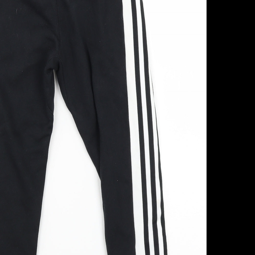 adidas Boys Black   Sweatpants Trousers Size 7-8 Years