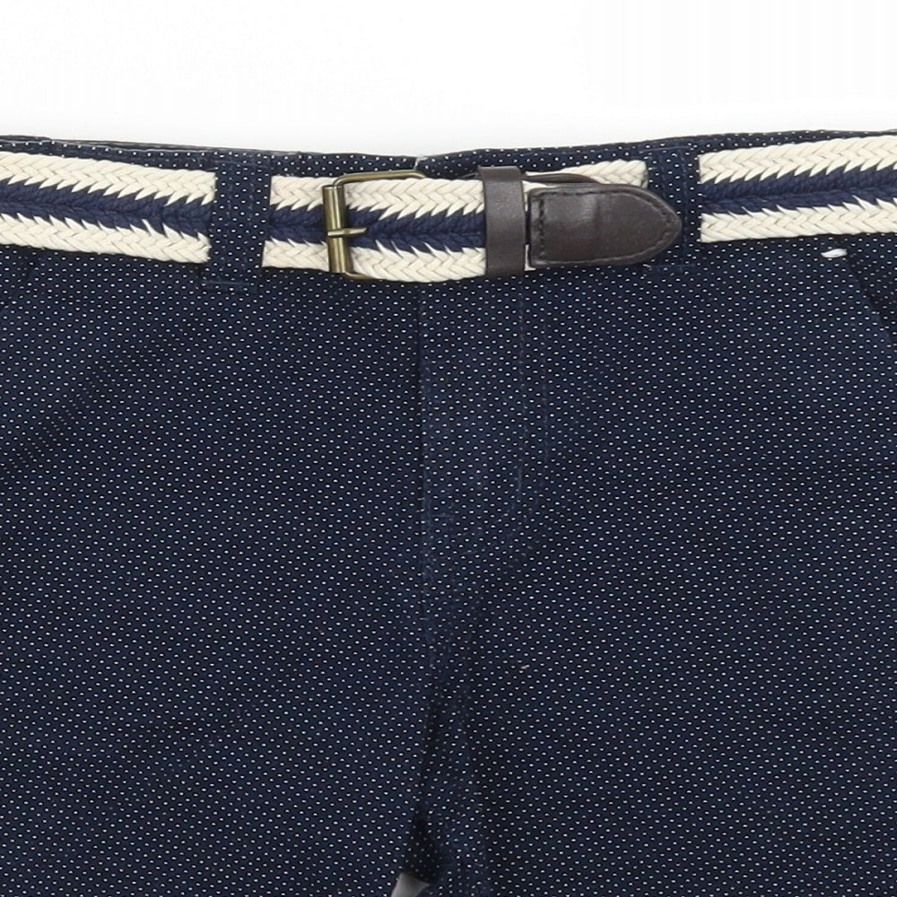 Primark Boys Blue Polka Dot  Chino Shorts Size 5-6 Years