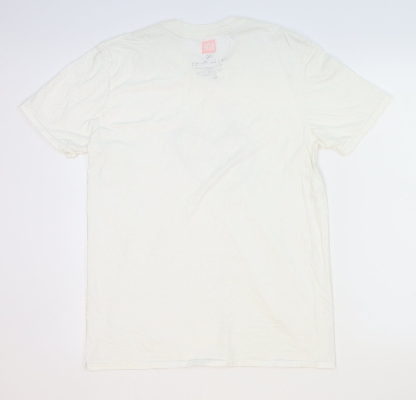 Comic relief Mens White    T-Shirt Size M  - John Mackery
