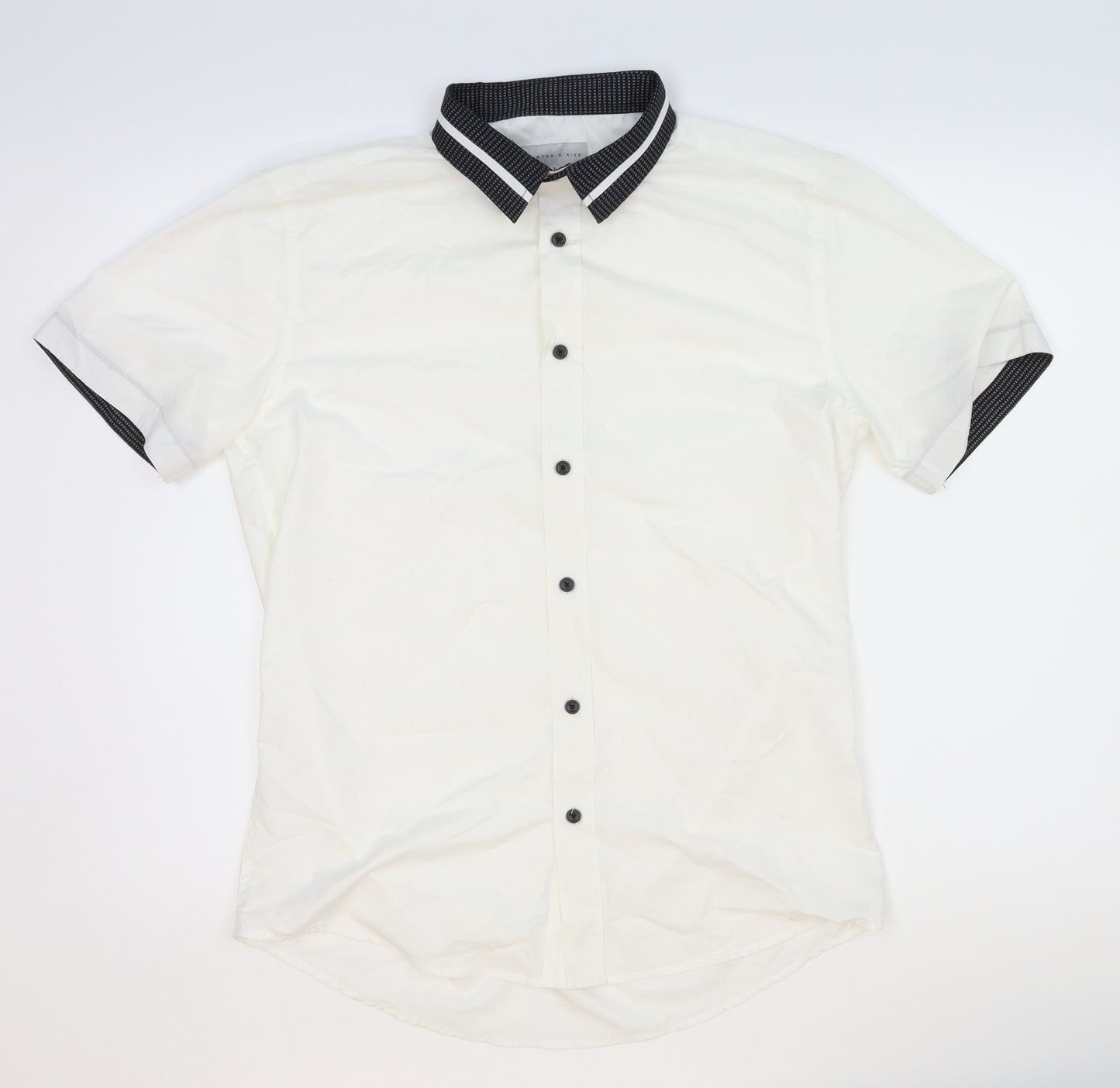 Carter & Rise Mens White    Dress Shirt Size M