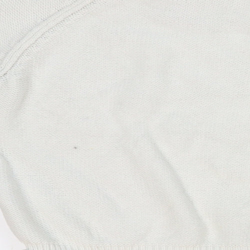 Shrinkig Violet Girls White  Knit Pullover Jumper Size 4-5 Years