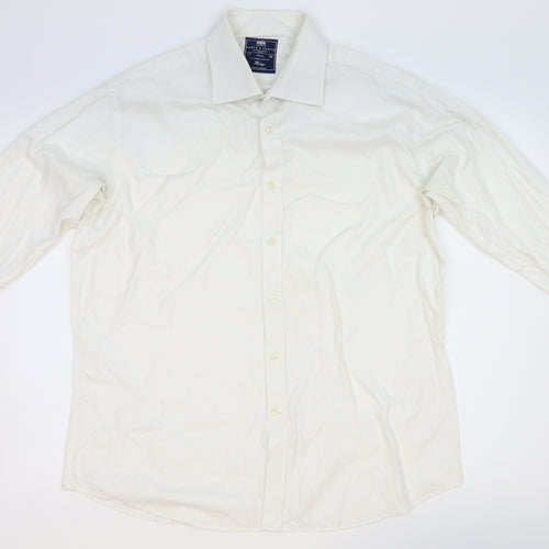 Hawes & Curtis Mens White    Dress Shirt Size 17