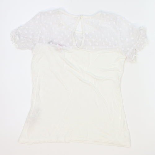 Dorothy Perkins Womens White   Basic Blouse Size 4