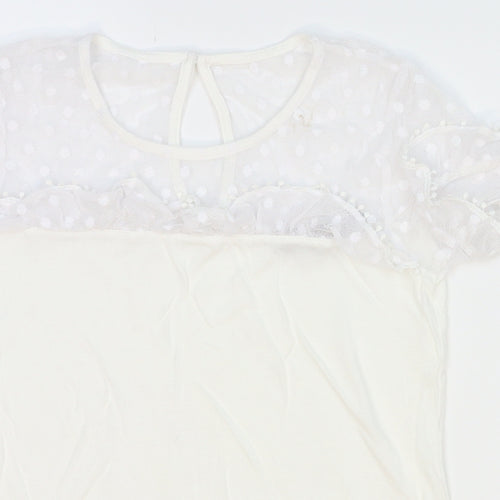 Dorothy Perkins Womens White   Basic Blouse Size 4