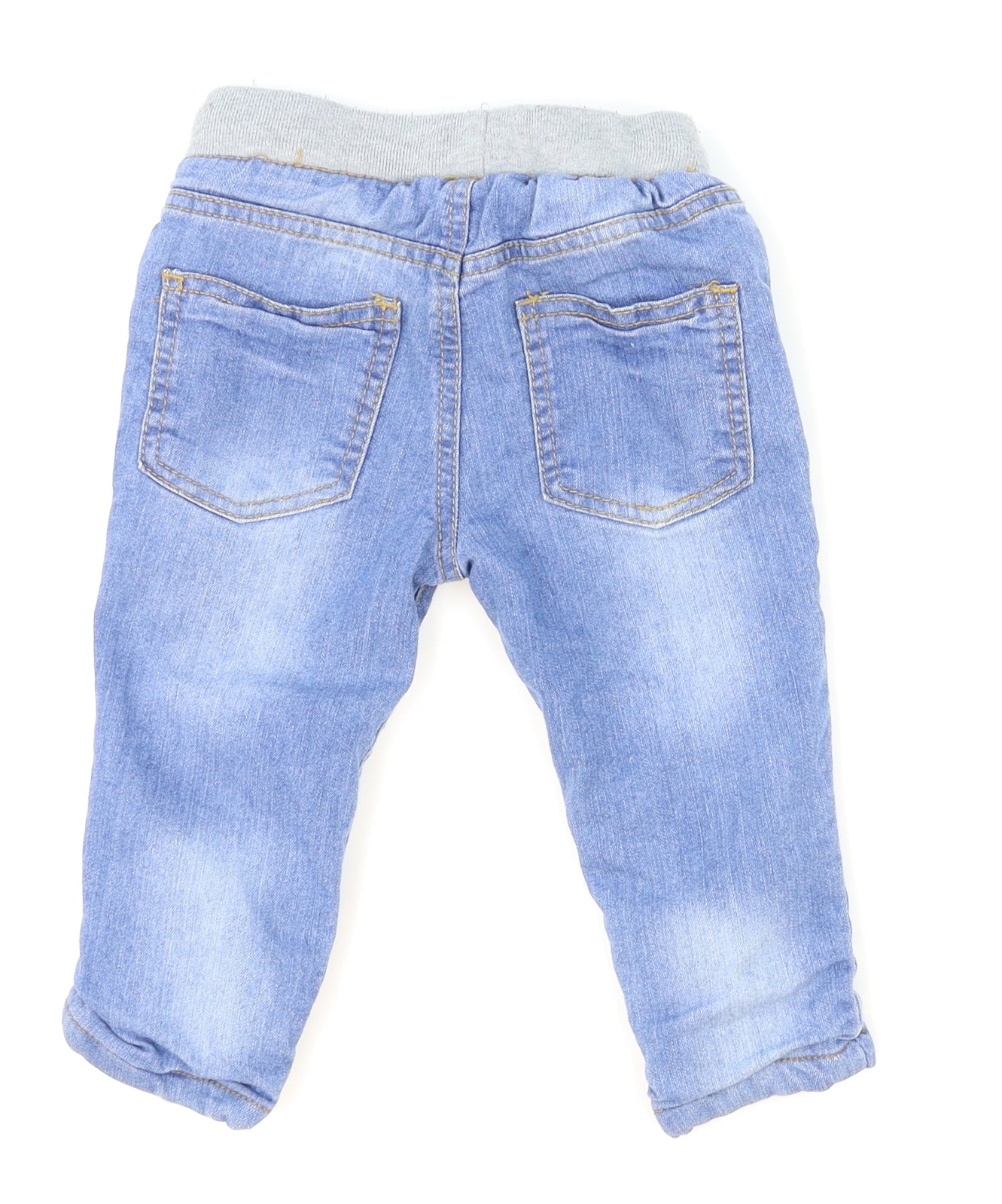 So Cute Boys Blue  Denim Sweatpants Jeans Size 18-24 Months  - Bro
