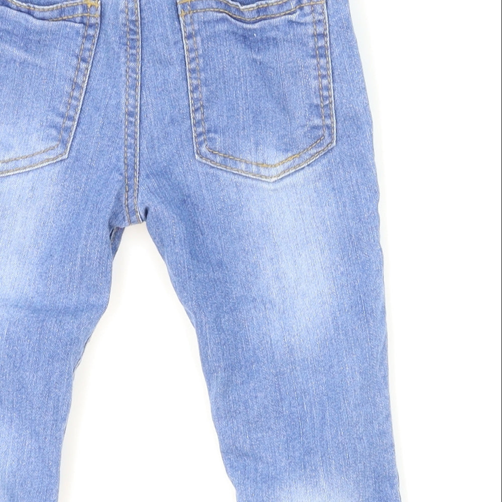 So Cute Boys Blue  Denim Sweatpants Jeans Size 18-24 Months  - Bro