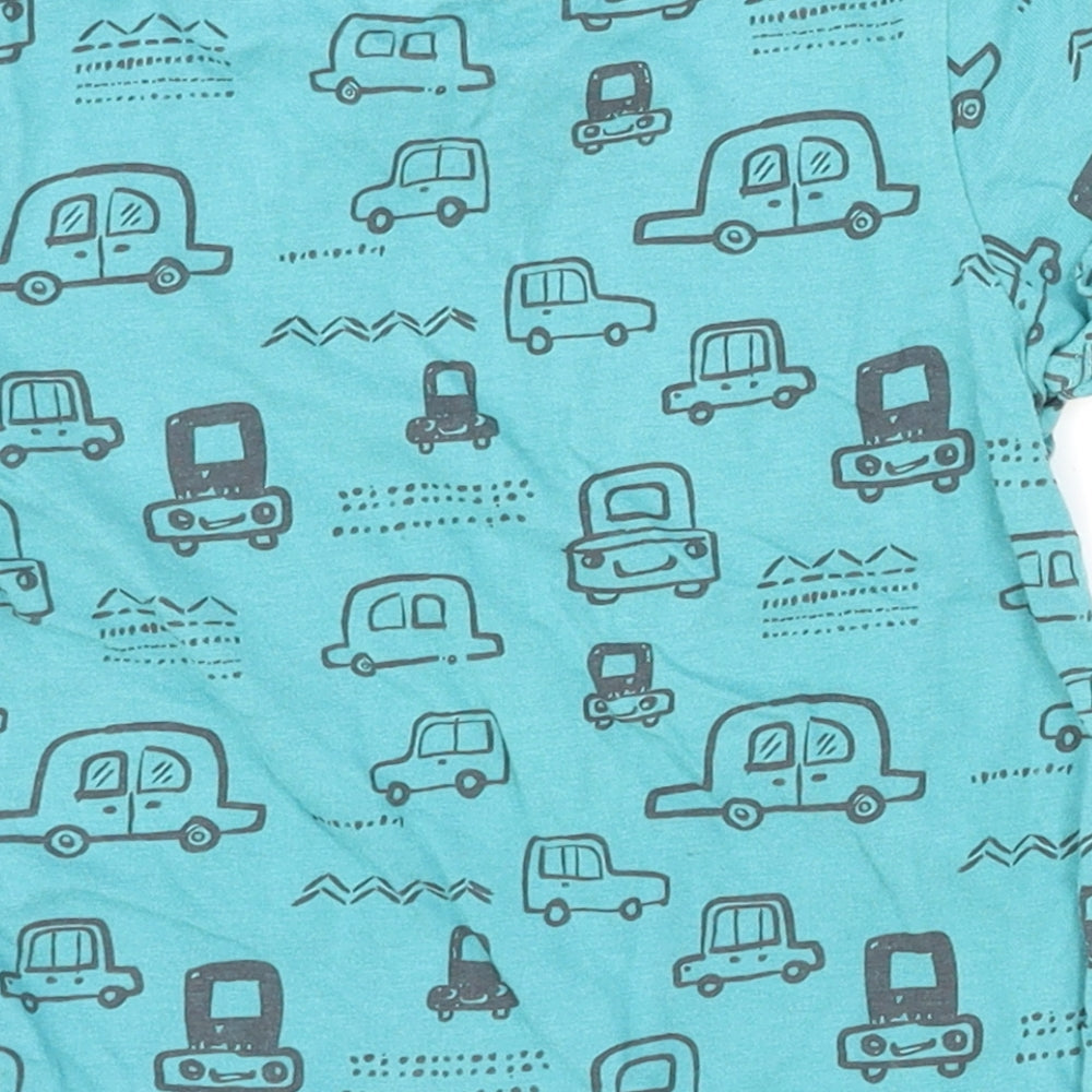 F&F Boys Blue   Basic T-Shirt Size 18-24 Months  - Cars