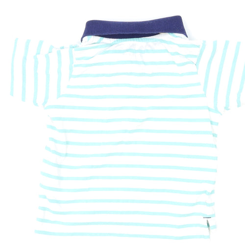 Lupilu Boys White Striped  Basic Polo Size 12-18 Months