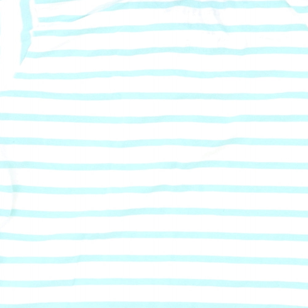 Lupilu Boys White Striped  Basic Polo Size 12-18 Months