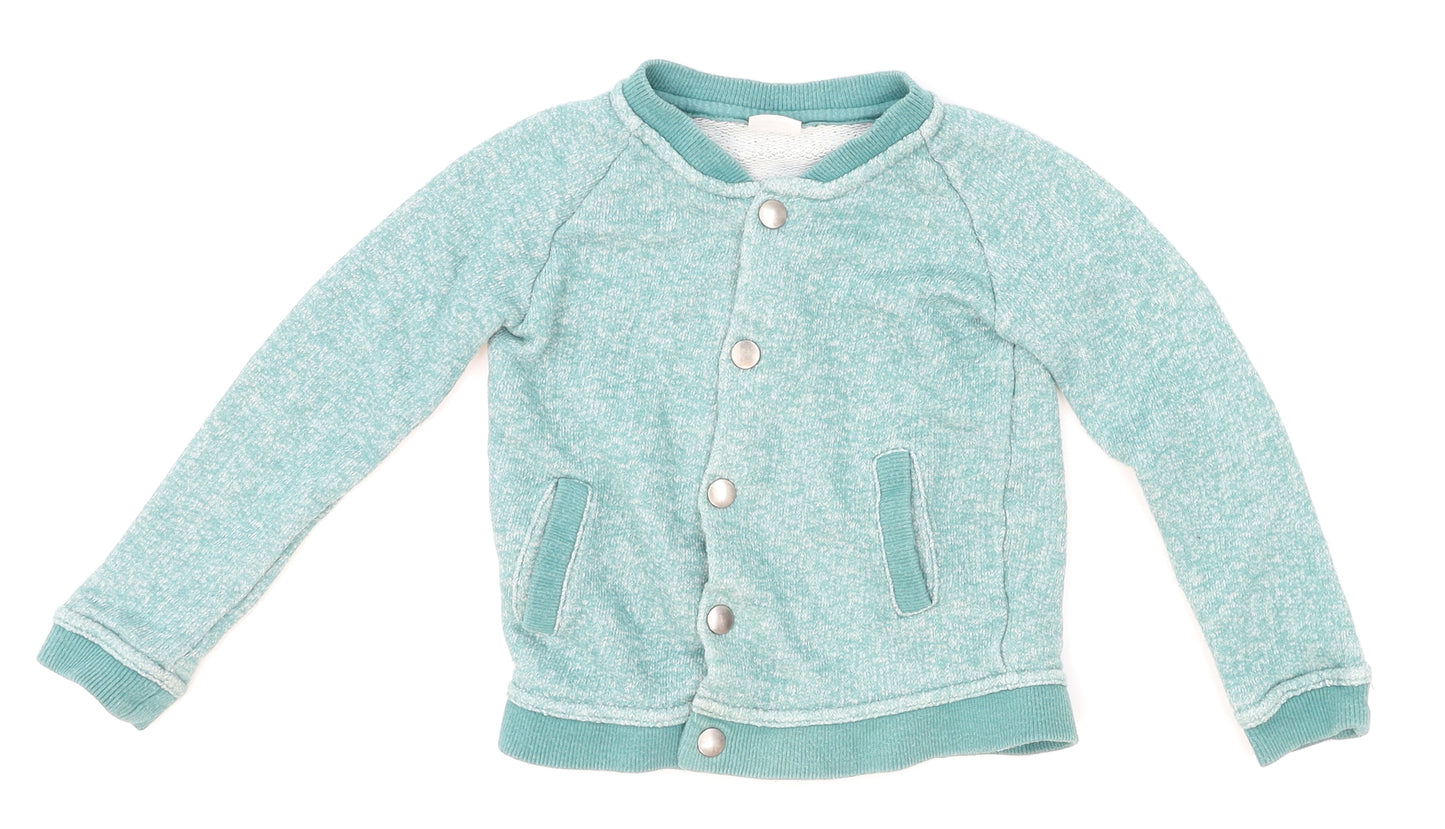 F&F Girls Green  Knit Cardigan Jumper Size 18-24 Months