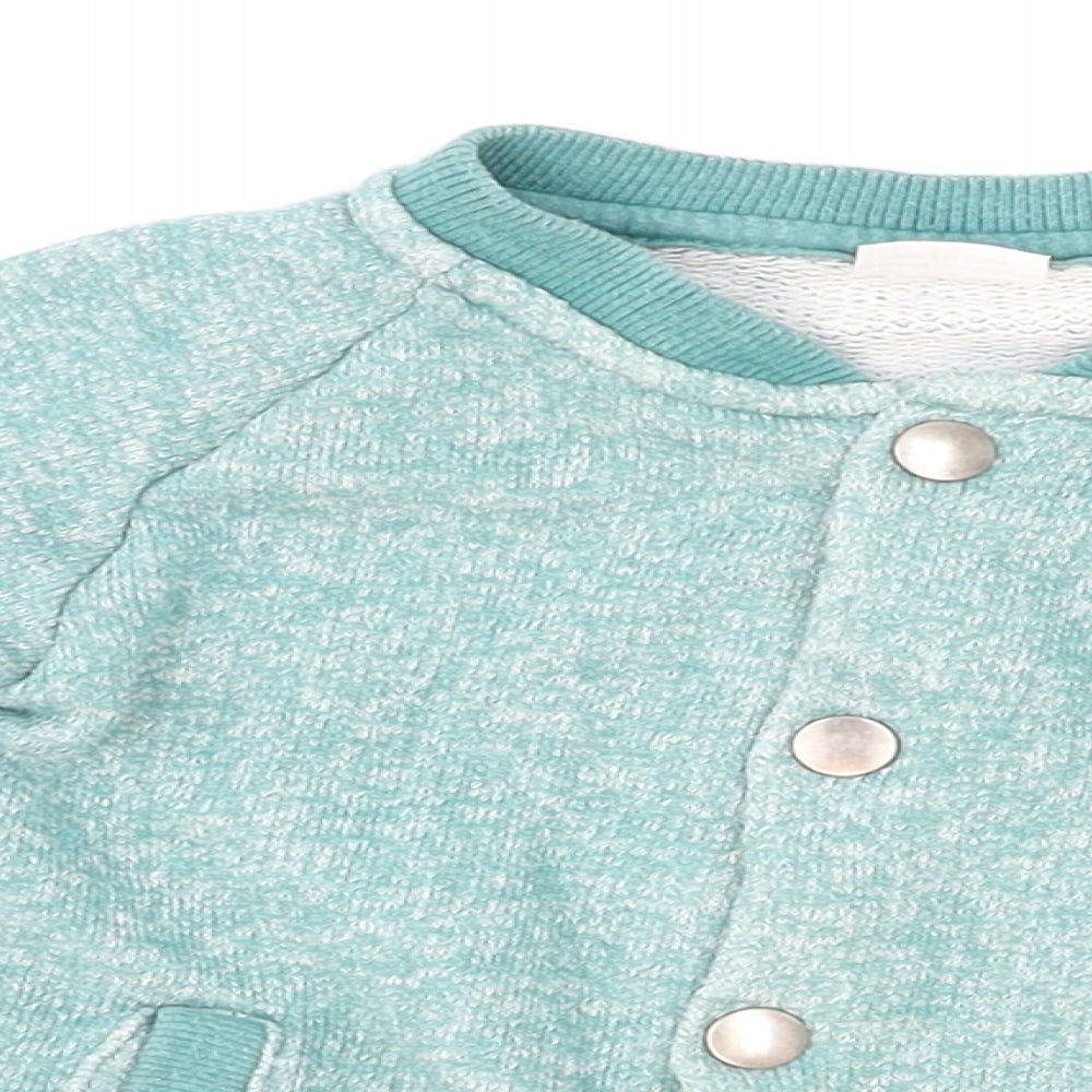 F&F Girls Green  Knit Cardigan Jumper Size 18-24 Months