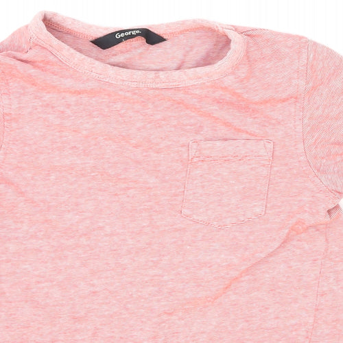 George Boys Red   Basic T-Shirt Size 18-24 Months