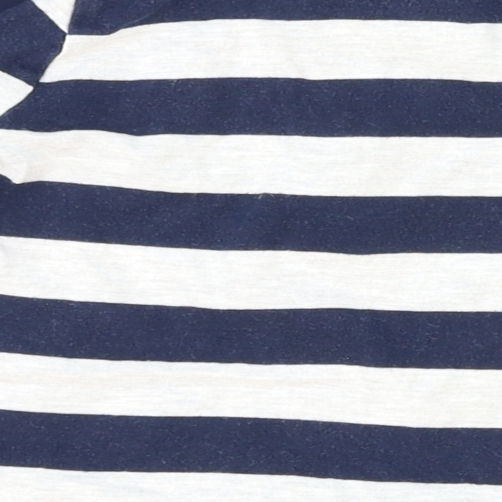 F&F Boys Grey Striped  Basic Polo Size 12-18 Months