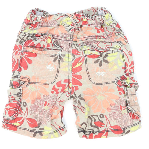 Marks and Spencer Boys Red Floral  Cargo Trousers Size 18-24 Months