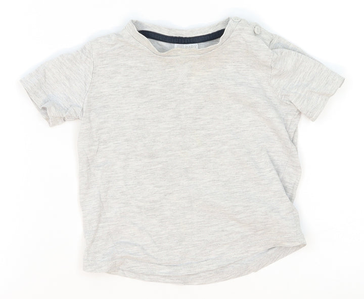 F&F Baby Grey Basic T-Shirt Size 18-24 Months