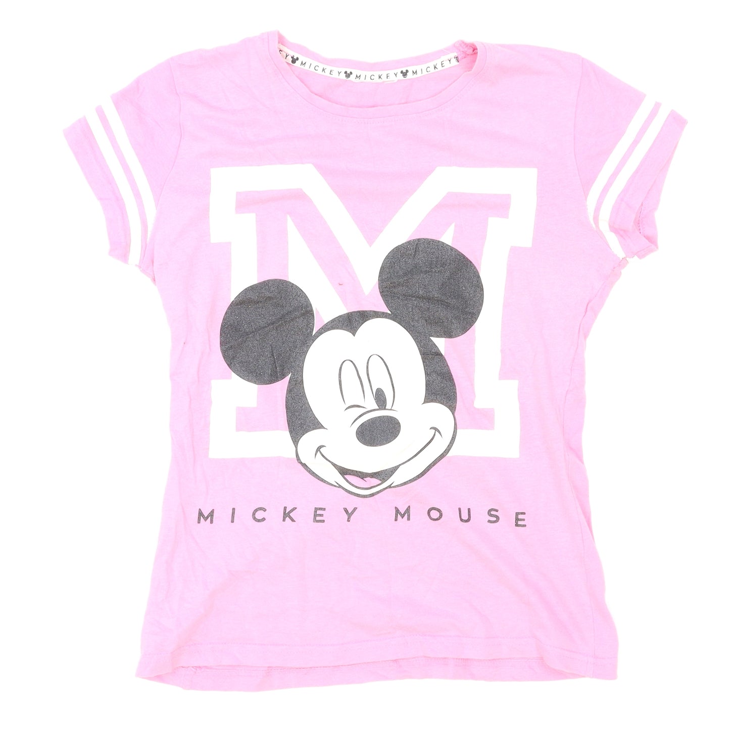 Unbranded Girls Pink   Basic T-Shirt Size 10 Years  - Mickey Mouse, Disney
