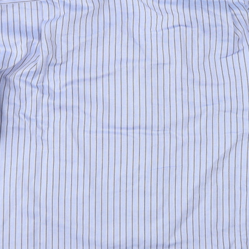 Marks and Spencer Mens Blue Striped   Dress Shirt Size 40