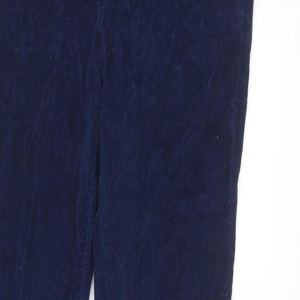 TU Womens Blue  Corduroy Bootcut Jeans Size 12 L31 in