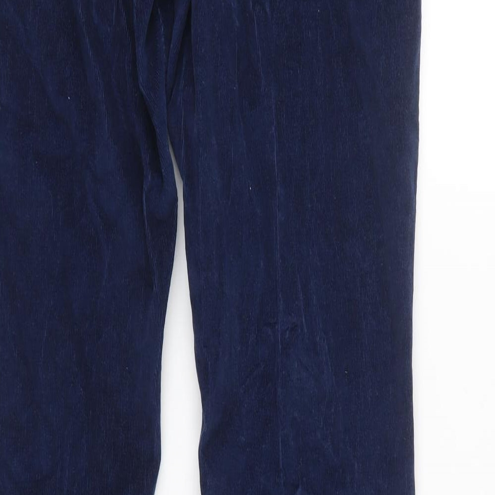 TU Womens Blue  Corduroy Bootcut Jeans Size 12 L31 in