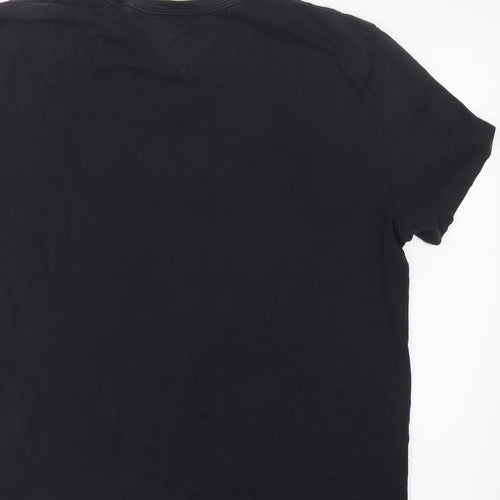 Tommy Hilfger Mens Black    T-Shirt Size XL