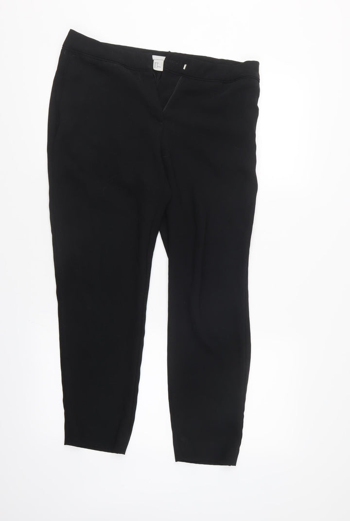 H&M Womens Black Trousers Size 10 L28 in