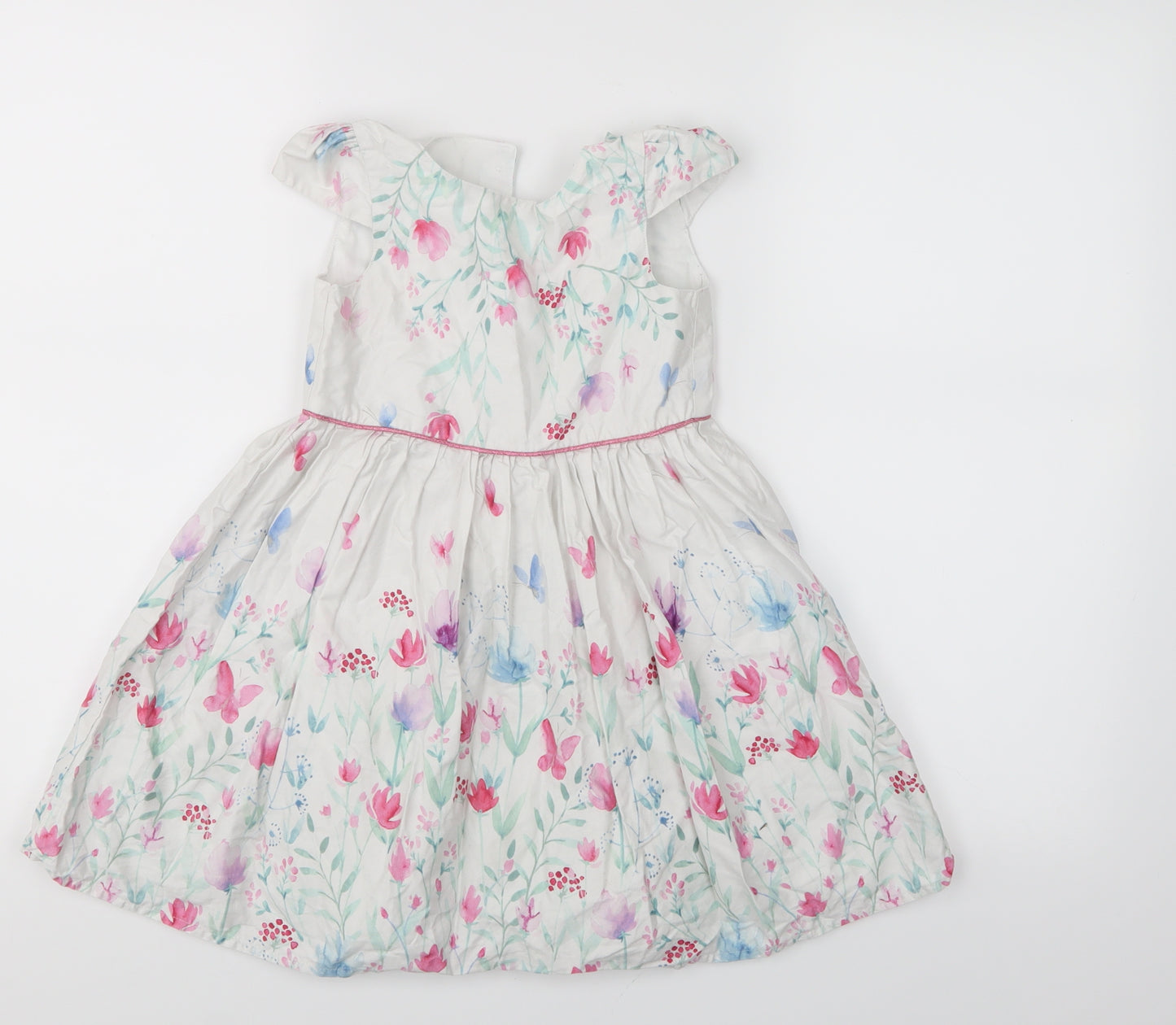 Primark Girls Multicoloured Floral  A-Line  Size 3-4 Years