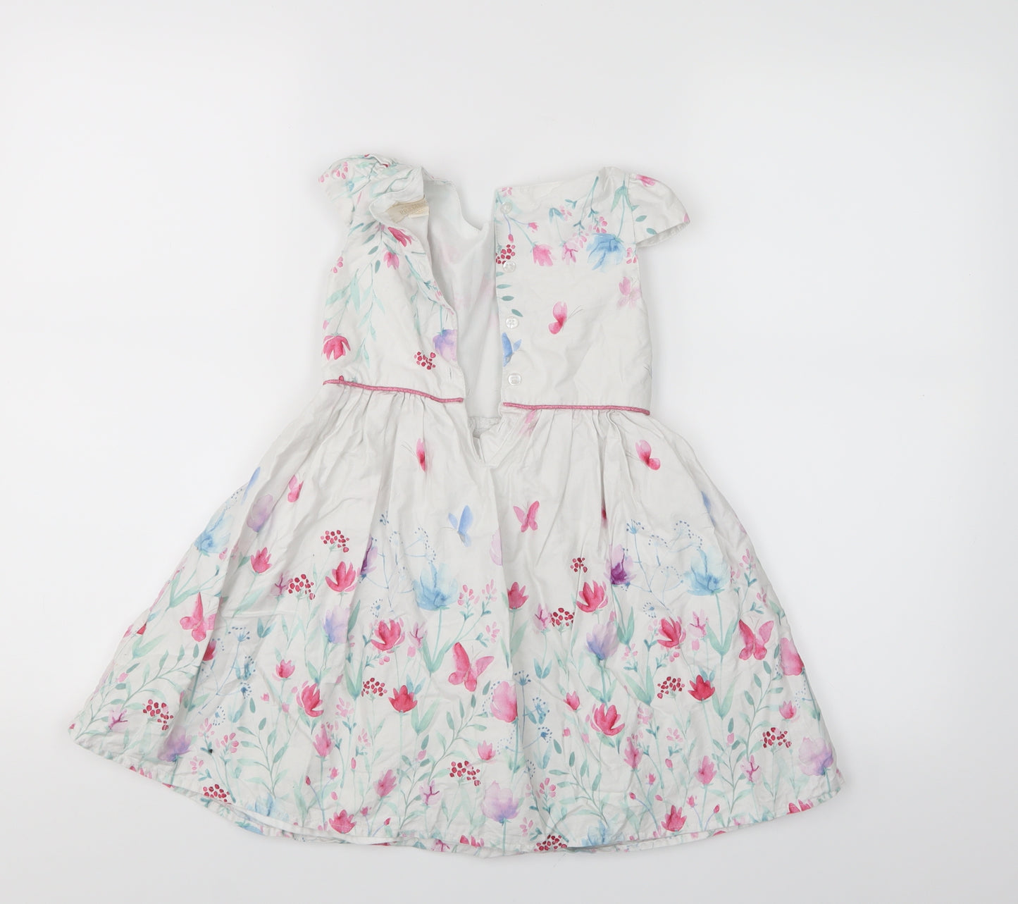 Primark Girls Multicoloured Floral  A-Line  Size 3-4 Years