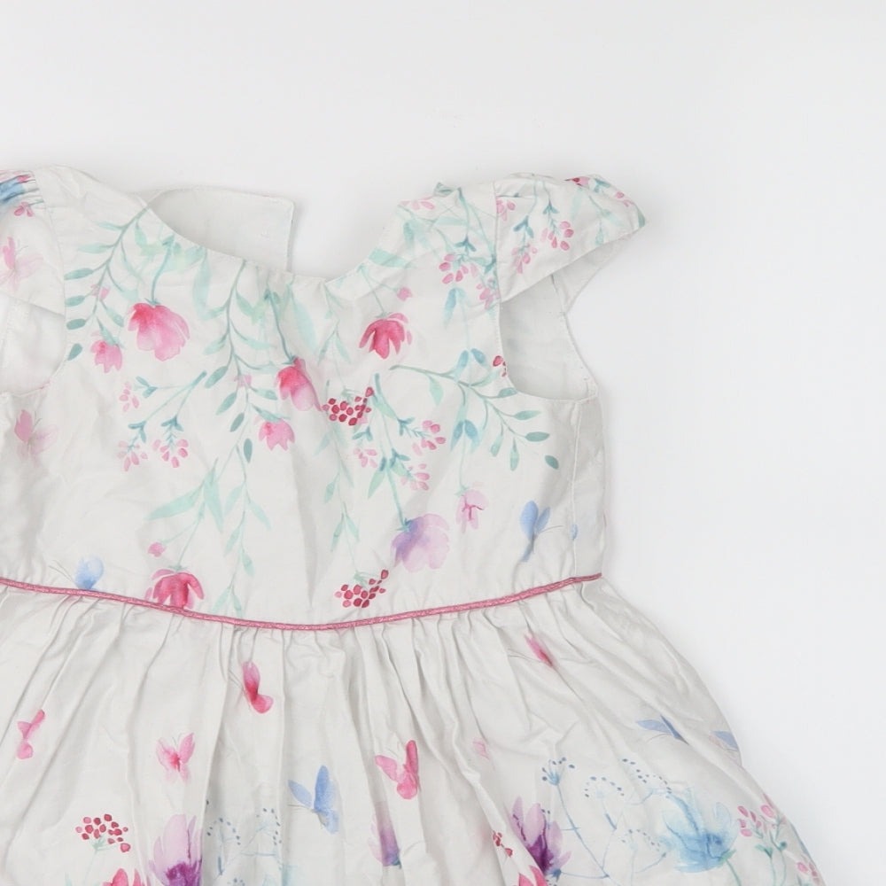 Primark Girls Multicoloured Floral  A-Line  Size 3-4 Years