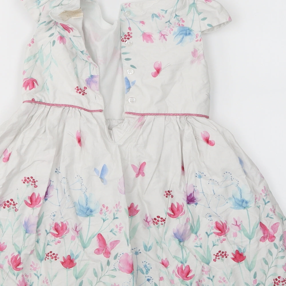 Primark Girls Multicoloured Floral  A-Line  Size 3-4 Years