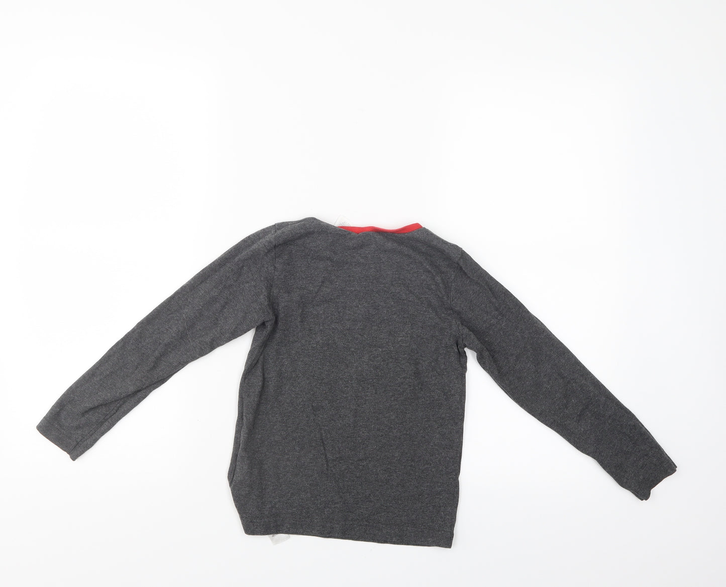 Marvel Boys Grey   Henley Sweatshirt Size 7-8 Years  - Marvel