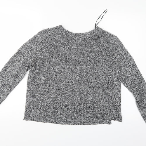 Divided Womens Grey   Henley Jumper Size M