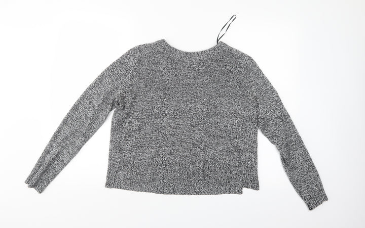 Divided Womens Grey   Henley Jumper Size M