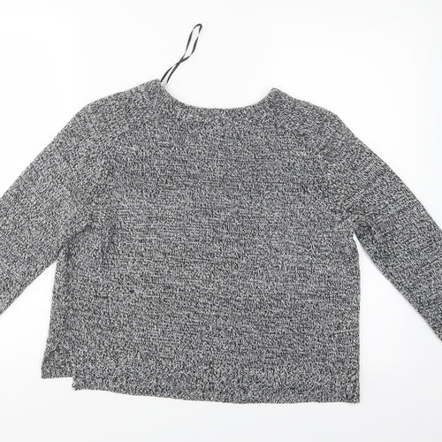 Divided Womens Grey   Henley Jumper Size M