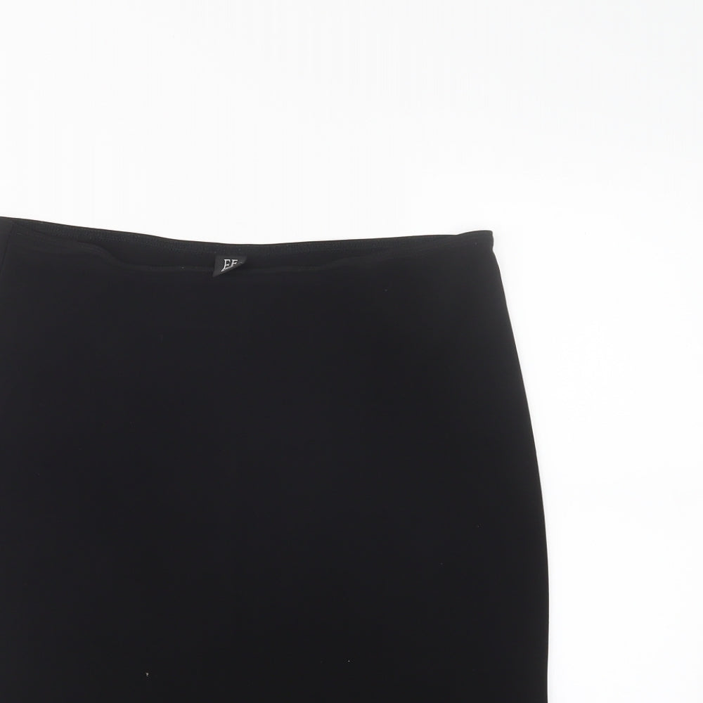 EF Womens Black   A-Line Skirt