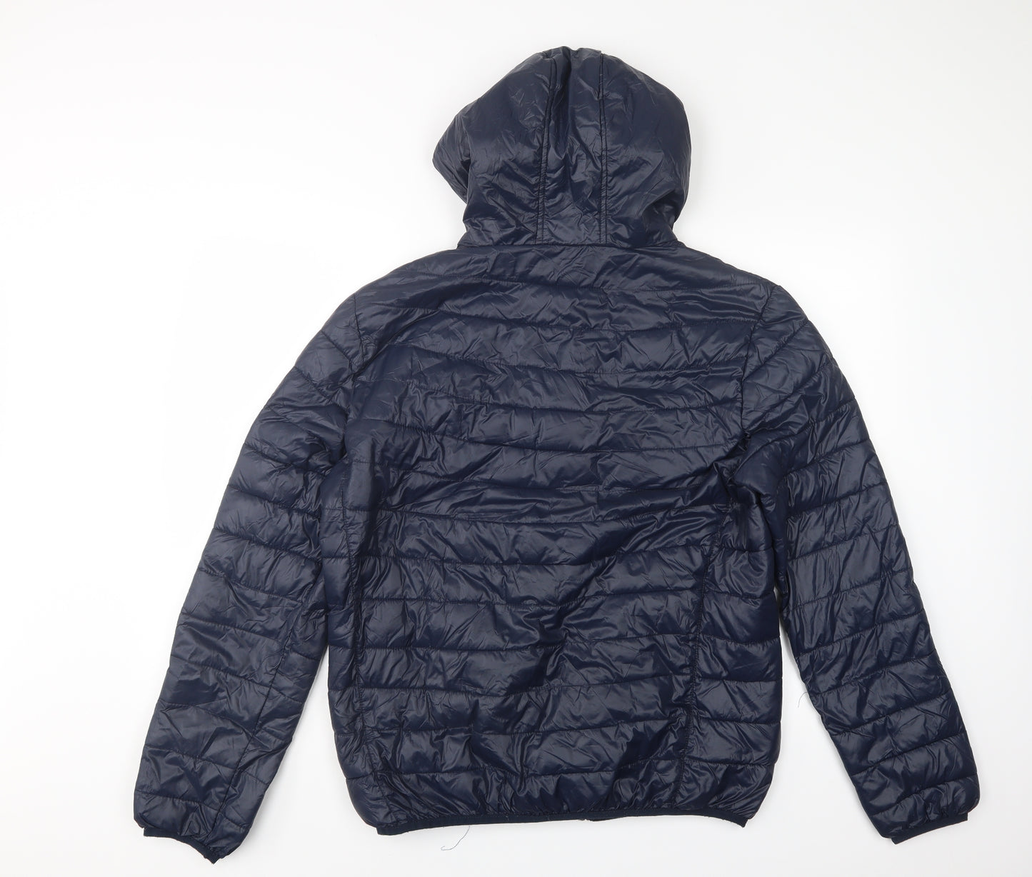 Preworn Womens Blue   Quilted Coat Size 18