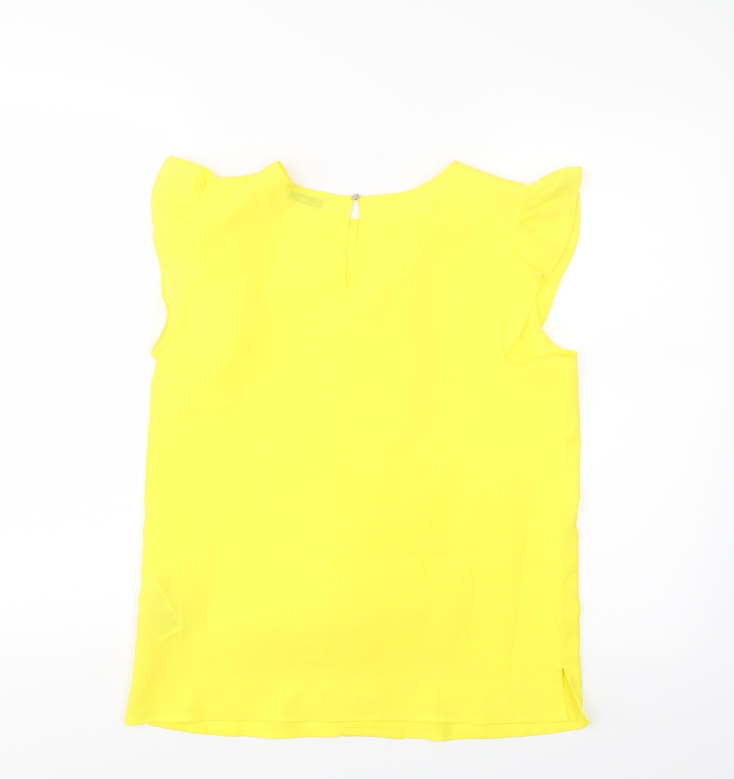 Calliope Womens Yellow   Basic Blouse Size S