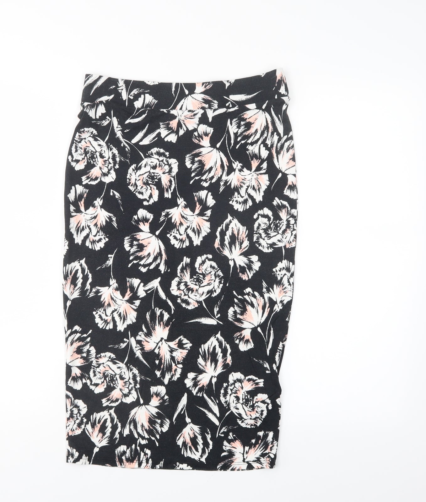 New Look Womens Multicoloured Floral  Straight & Pencil Skirt Size 10