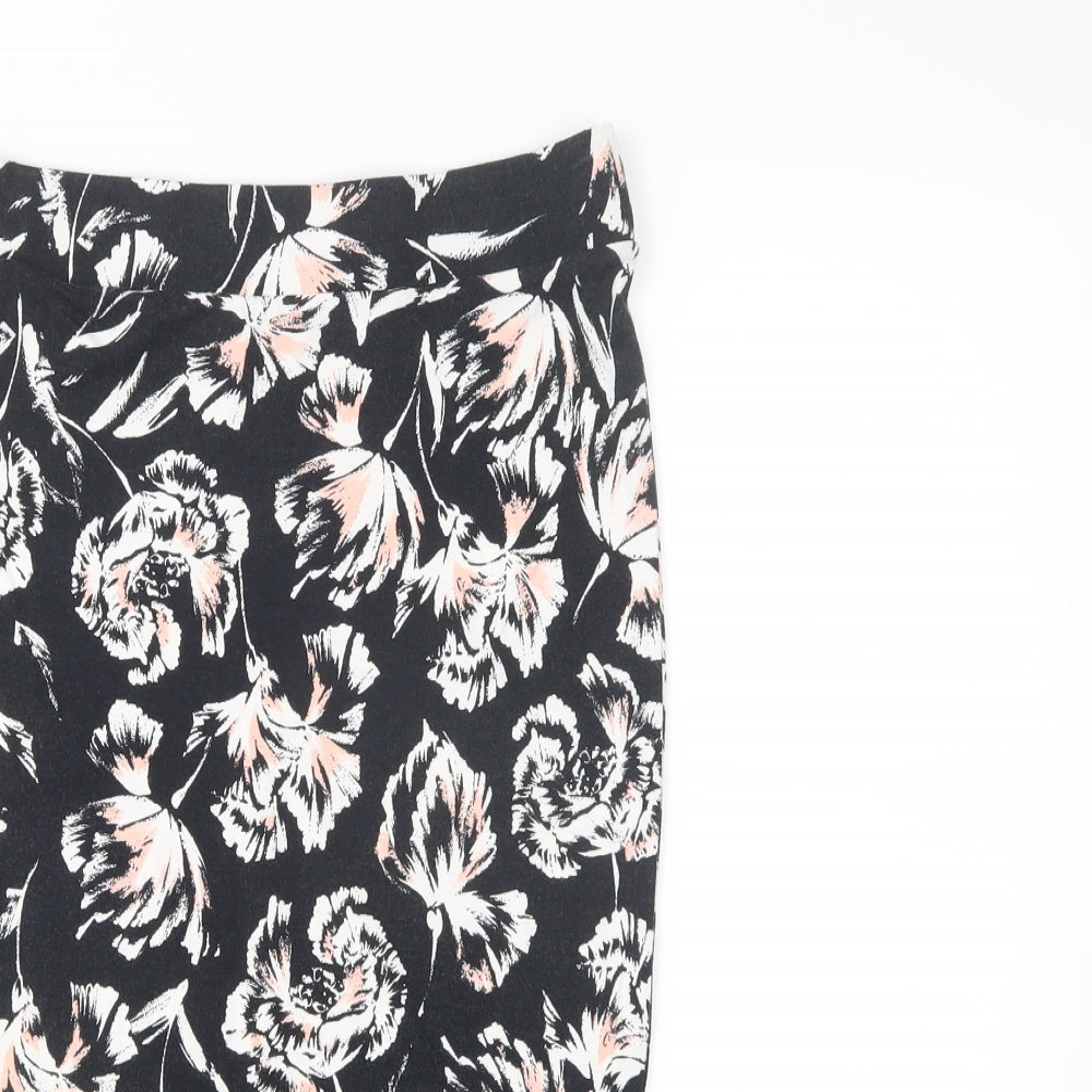 New Look Womens Multicoloured Floral  Straight & Pencil Skirt Size 10