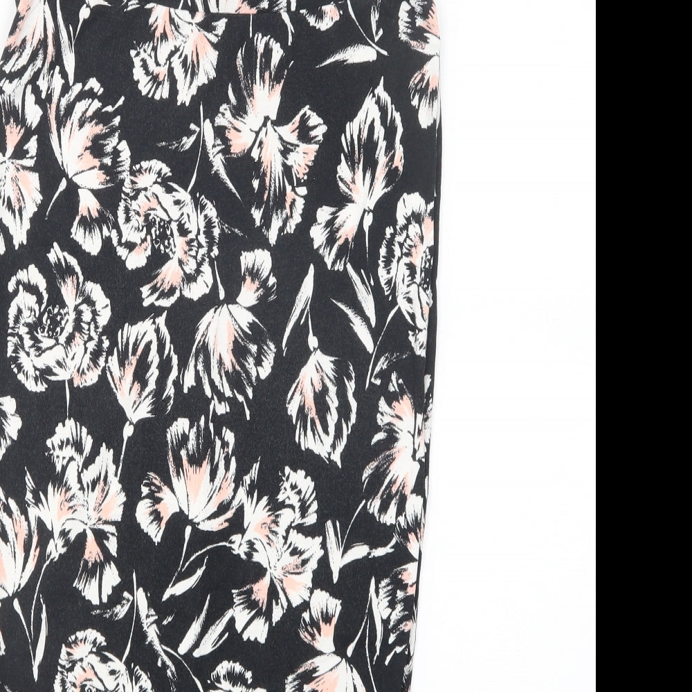 New Look Womens Multicoloured Floral  Straight & Pencil Skirt Size 10