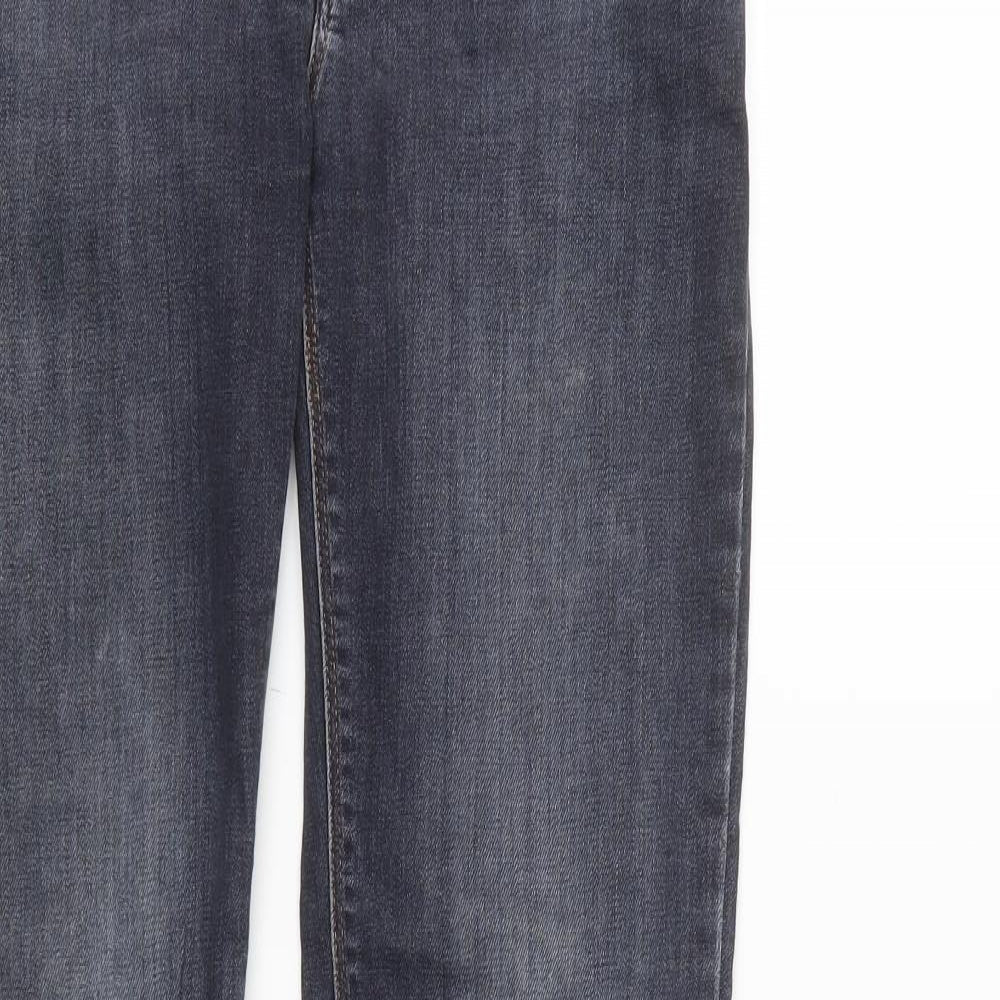 Mango Womens Black  Denim Skinny Jeans Size 12 L29 in
