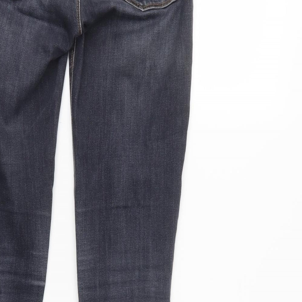 Mango Womens Black  Denim Skinny Jeans Size 12 L29 in