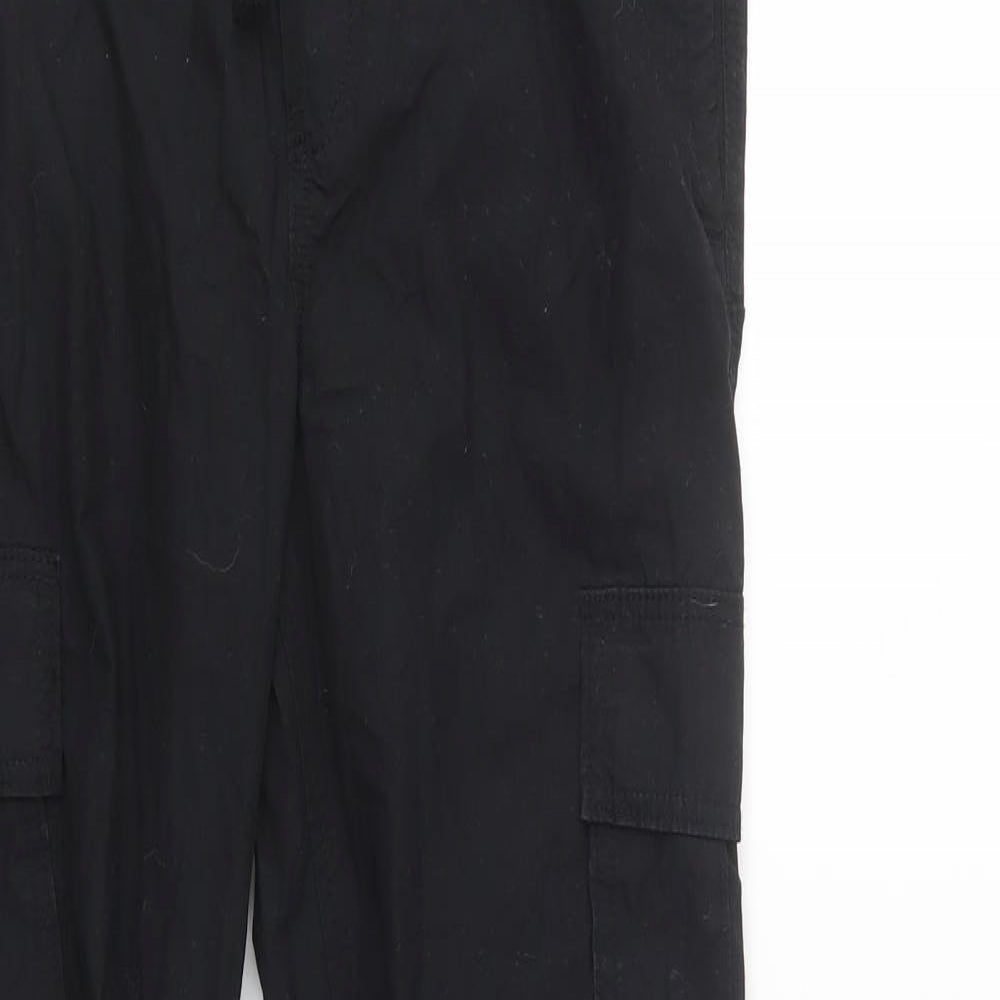 H&M Boys Black   Cargo Trousers Size 12-13 Years