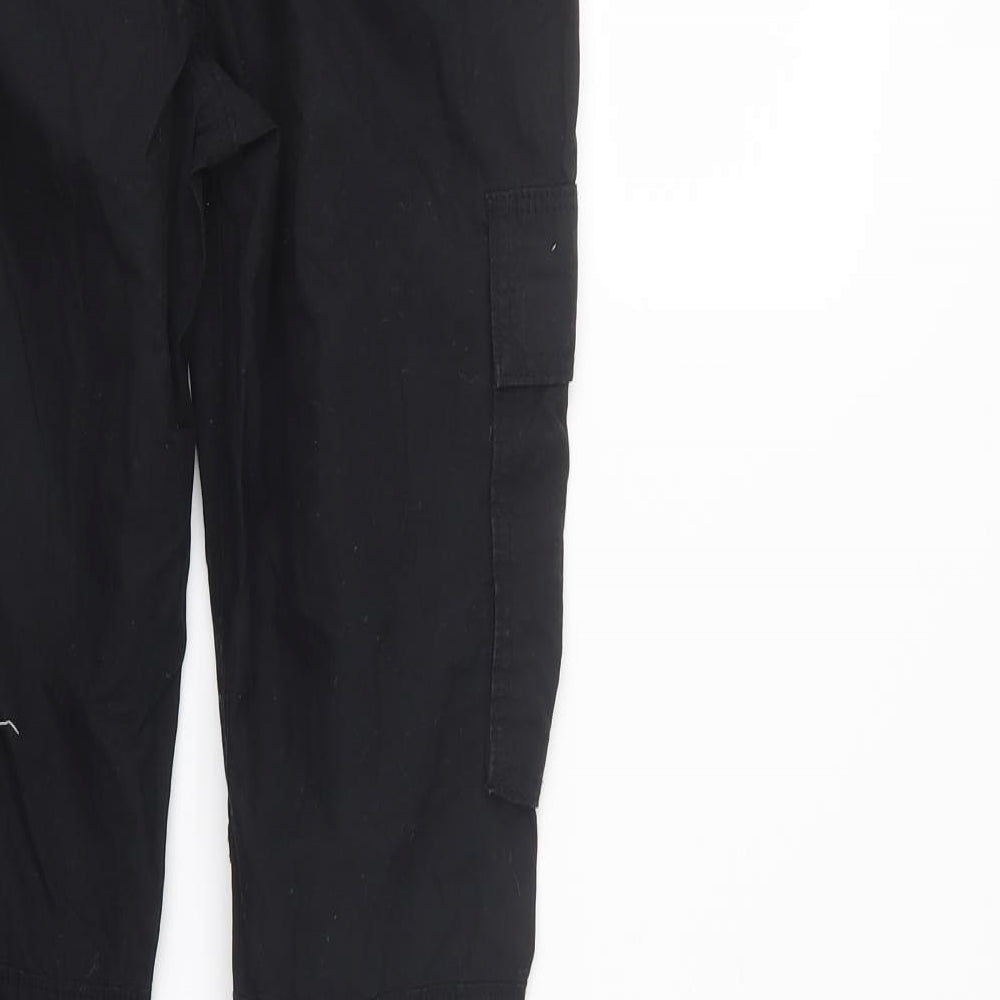 H&M Boys Black   Cargo Trousers Size 12-13 Years