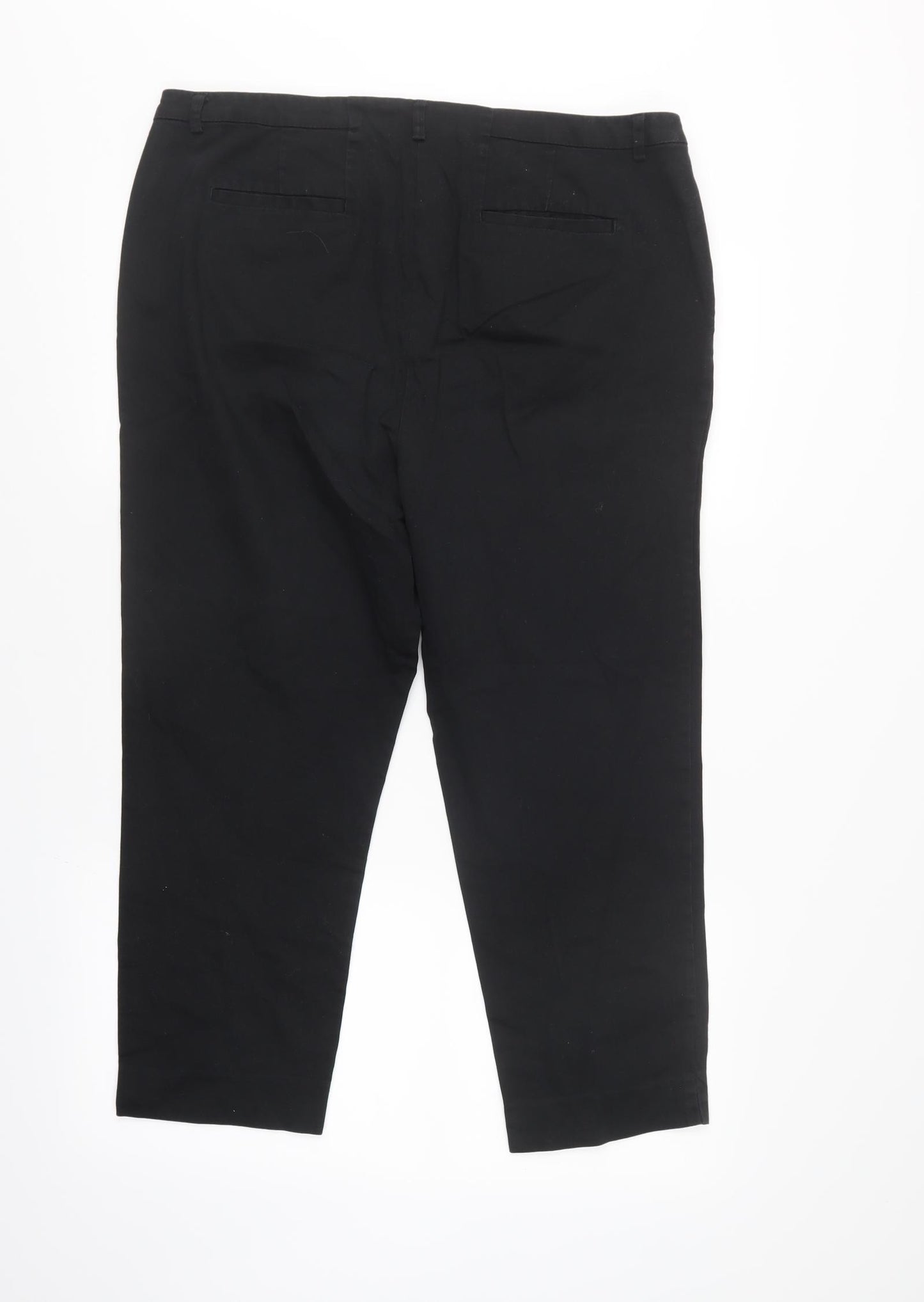 Linea Womens Black   Cropped Trousers Size 18 L25 in