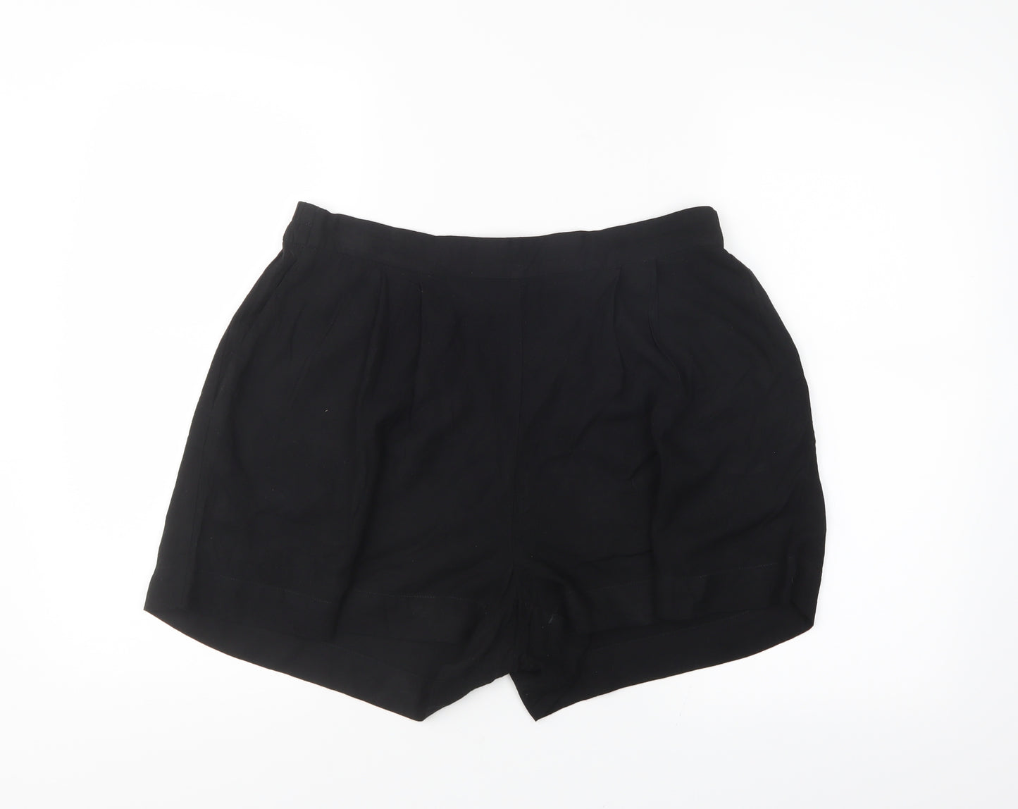 H&M Womens Black   Sailor Shorts Size 14