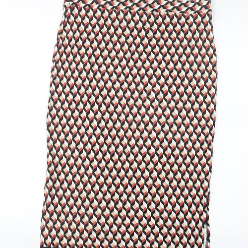 Dorothy Perkins Womens Multicoloured Geometric  Straight & Pencil Skirt Size 14