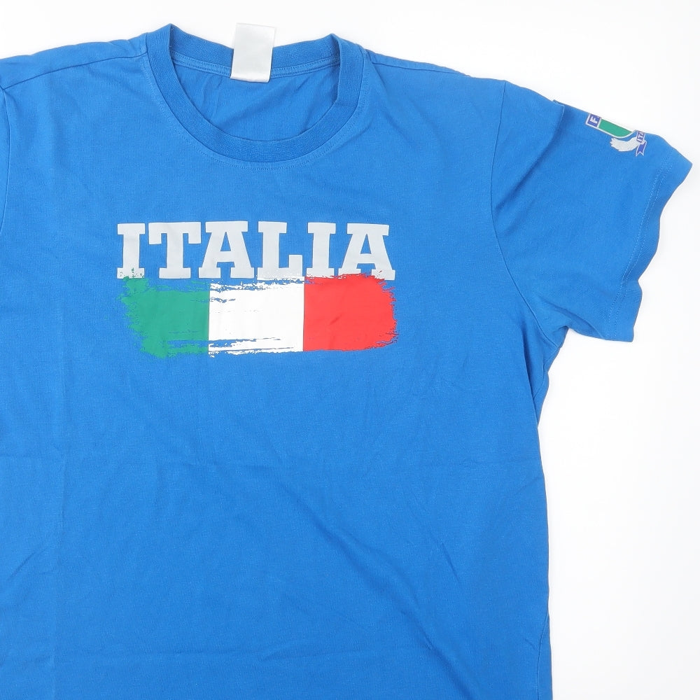 adidas Mens Blue    T-Shirt Size L