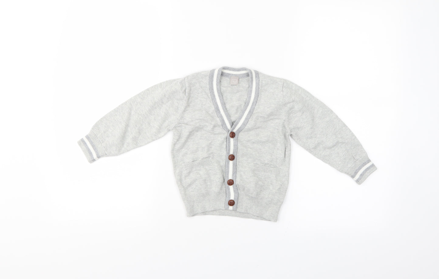 TU Boys Grey   Cardigan Jumper Size 18-24 Months